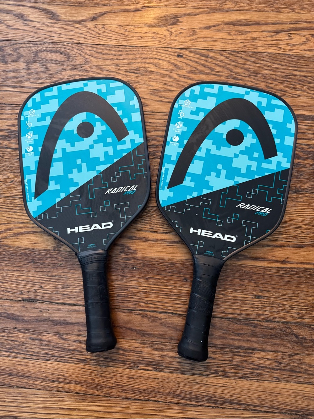 HEAD Radical Pickleball Paddles – Teal and Black Pair